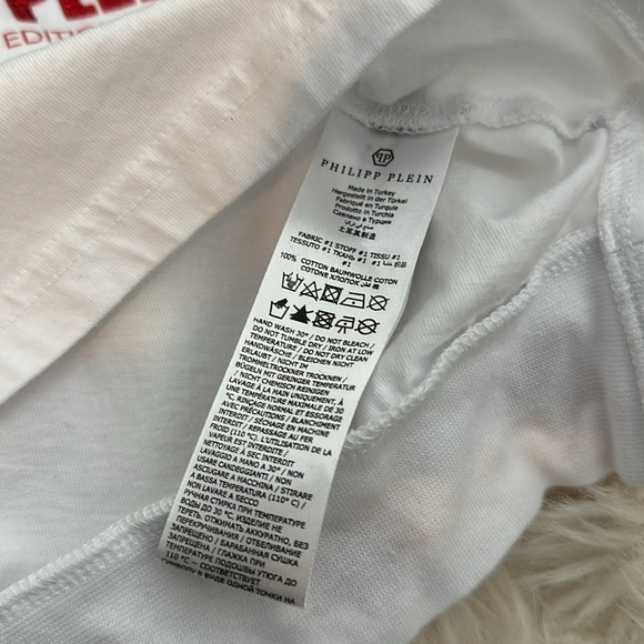 Philipp Plein white graphic tshirt 4-5Y - Picture 7 of 8